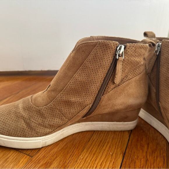Linea Paolo Tan Suede sneaker bootie Size 9 - Picture 3 of 8